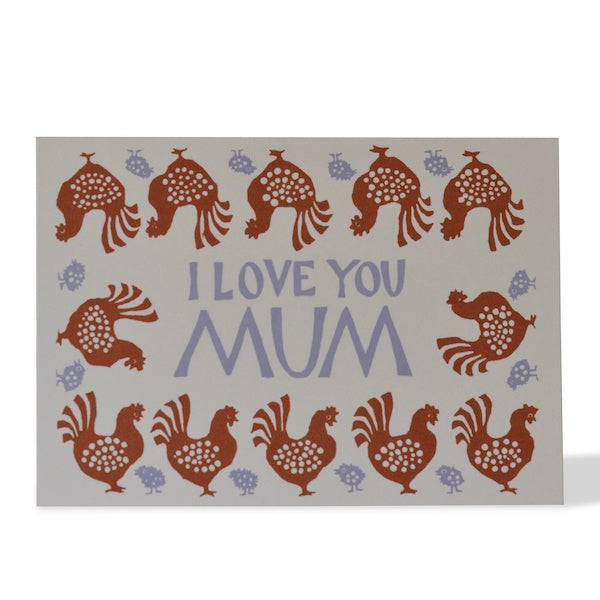 I Love You Mum Hen & Chick Day Card