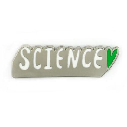 Science Heart Pin Badge