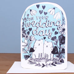On Your Wedding Day Cats Card