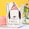 Happy Birthday Dog Cut Out Card