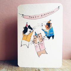 Happy Birthday Guinea Pig Party Card