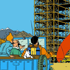 Destination Moon Tintin Poster