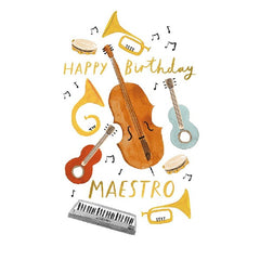 Happy Birthday Maestro Card