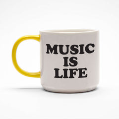 Music Is Life Snoopy Mug