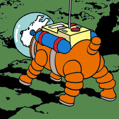 Explorers on the Moon Tintin Poster