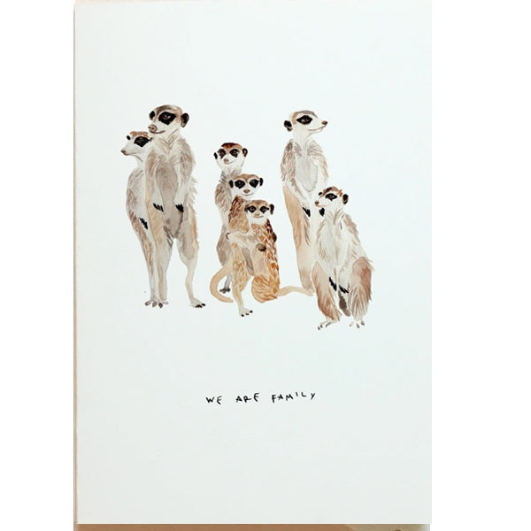 Meerkat We Are Family Mother’s Day Card