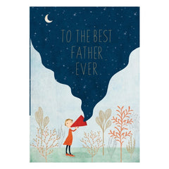 Best Father Ever Megaphone Card