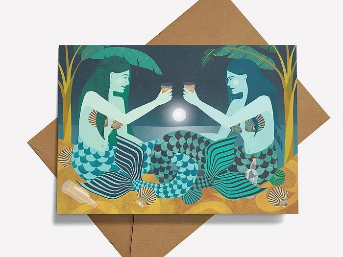 Moonshine Mermaid Card
