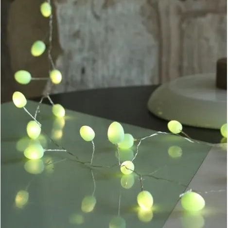 Mint Teardrop LED Battery Operated Light Chain