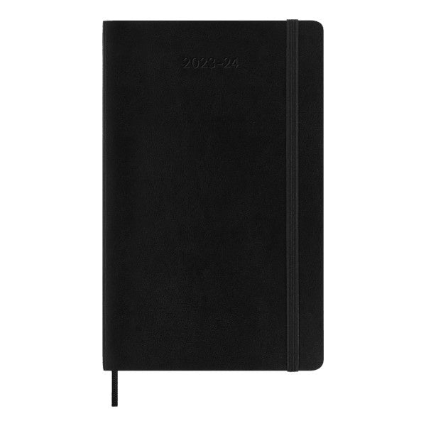 Moleskine 2023/24 Academic Black Soft Cover Large Daily Diary Paper Tiger