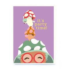 It's Party Time! Mushroom Birthday Card