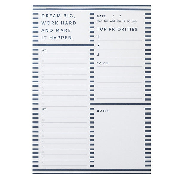Busy B Blue Stripes List pad