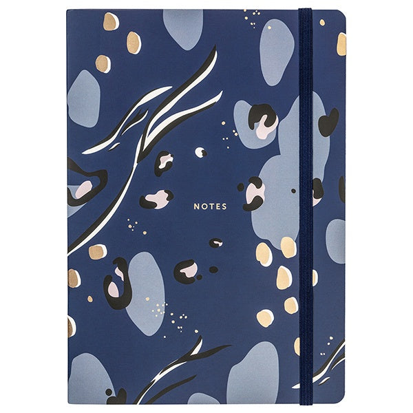 Busy B Life Notebook A5 Navy Pattern