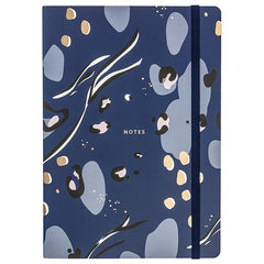 Busy B Life Notebook A5 Navy Pattern