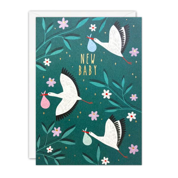 New Baby Storks Card