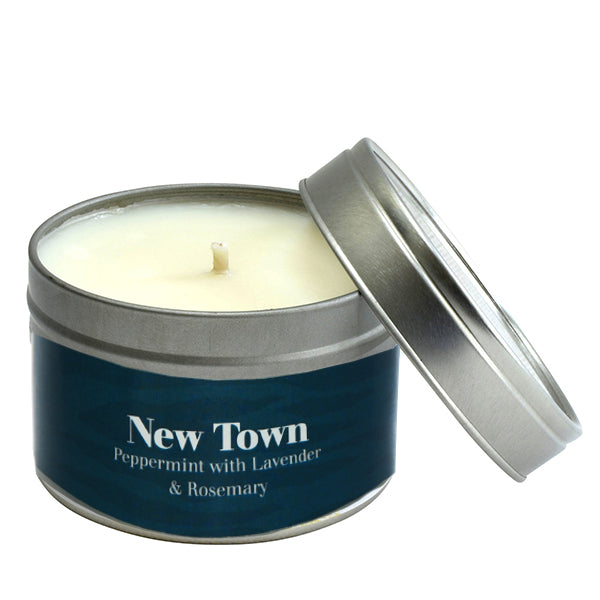 Paper Tiger New Town Peppermint with Lavender & Rosemary Small Candle Tin