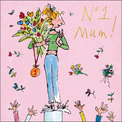 No1 Mum Quentin Blake Card