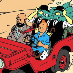 Land of Black Gold Tintin Poster