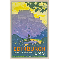 Edinburgh Castle National Railway Museum Wooden Postcard
