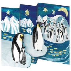 Penguins Pack of 5 Trifold Cards