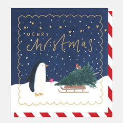 Merry Christmas Penguin With Sledge Charity Pack