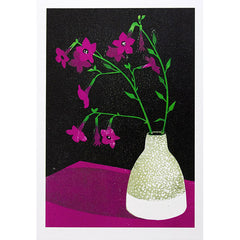 Nicotiana Linocut Card