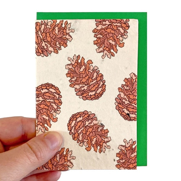 Pine Cone Seed Card