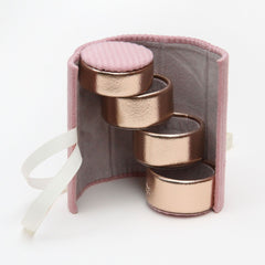 Pink Cord Jewellery Box Roll