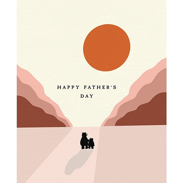 Happy Father's Day Pink Cliffs Card