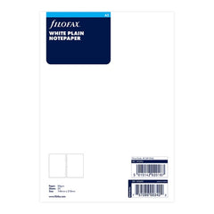 Filofax A5 White Plain Paper Refill