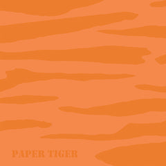 Paper Tiger Orange Stripe Sheet Wrap