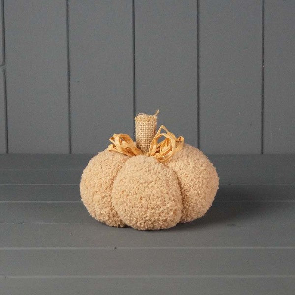 Brown Fabric Pumpkin Small