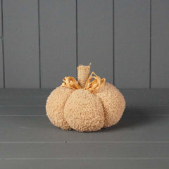Brown Fabric Pumpkin Small
