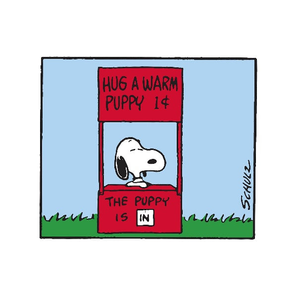 Warm Puppy Square Snoopy Card