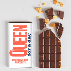 Paper Tiger Queen For a Day Honeycomb Milk Chocolate Bar