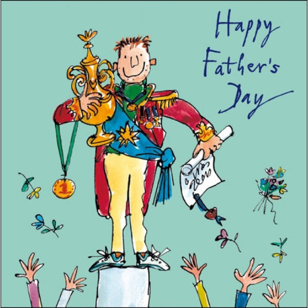 Quentin Blake Trophy Father's Day Card