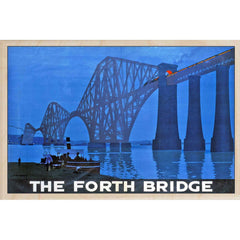 Forth Rail Bridge Wooden Postcard`