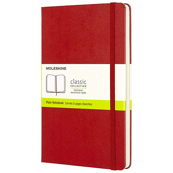 Moleskine Plain Large Notebook Red