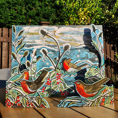 Midwinter Robins Advent Calendar by Angela Harding