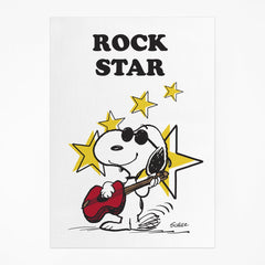 Rockstar Snoopy Tea Towel