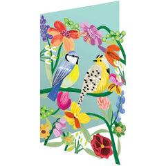 Blue Tit And Friend Card