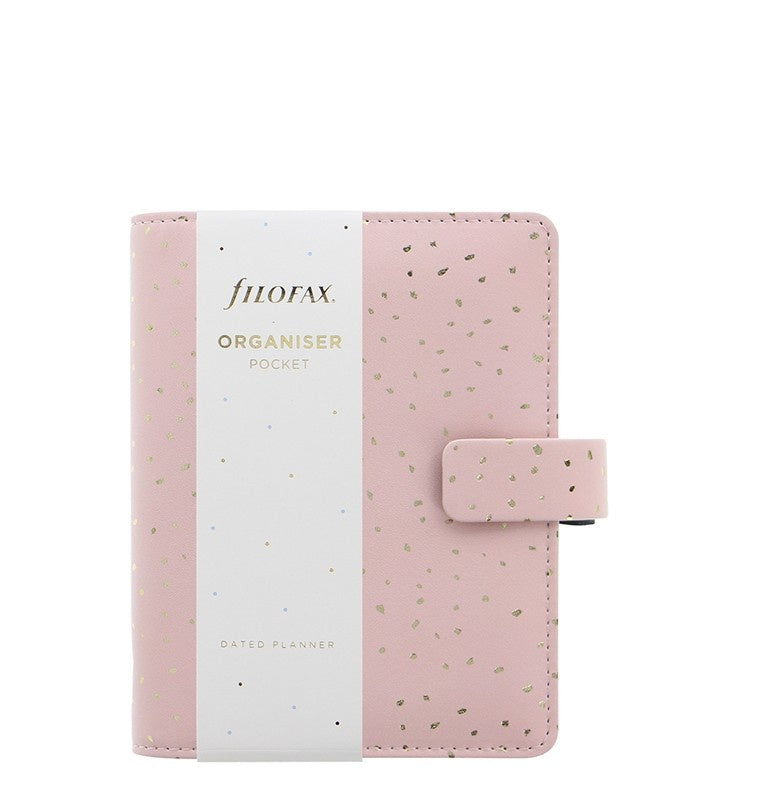 Filofax Confetti Rose Quartz Pocket Organiser