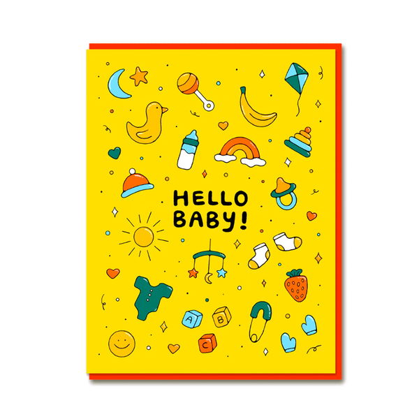 Hello Baby Bright Card