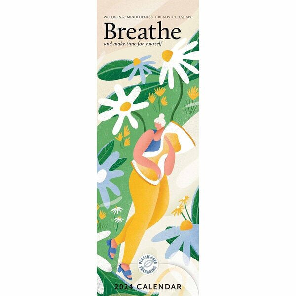 Breathe Slim Calendar 2024 Paper Tiger