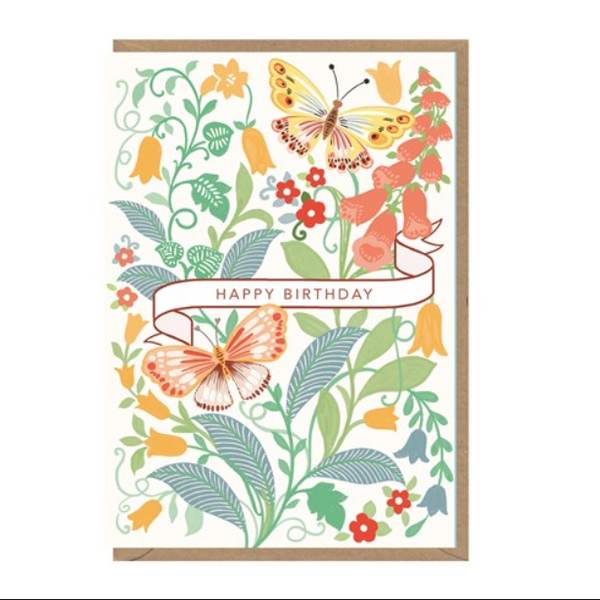 Butterflies Happy Birthday Card