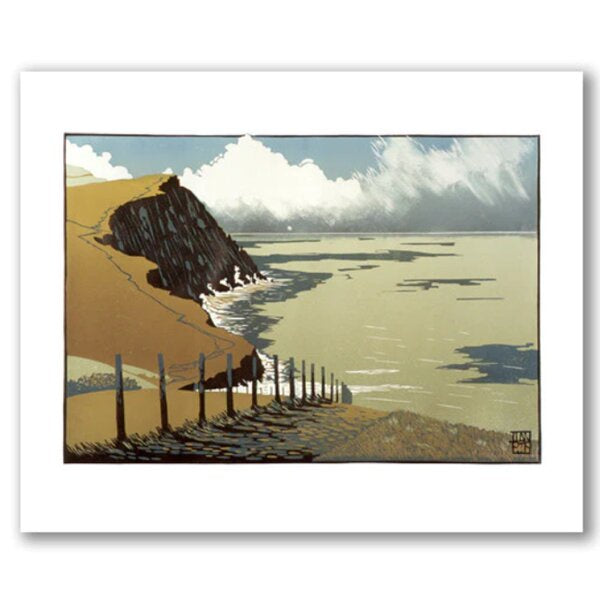 Carreg Mulfran Linocut Card
