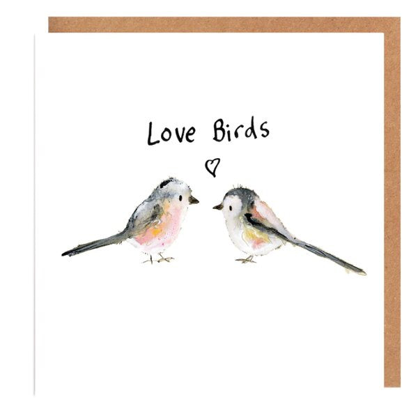 Delyth and Indigo Love Birds Card