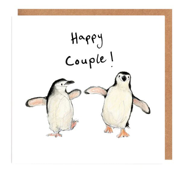 Jo and Bo Penguins Wedding Card