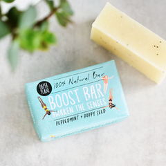 Boost 100% Natural Peppermint and Poppy Seed Soap Bar