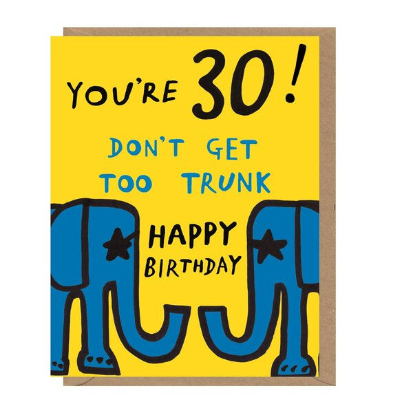 30th Trunk Card - Paper Tiger